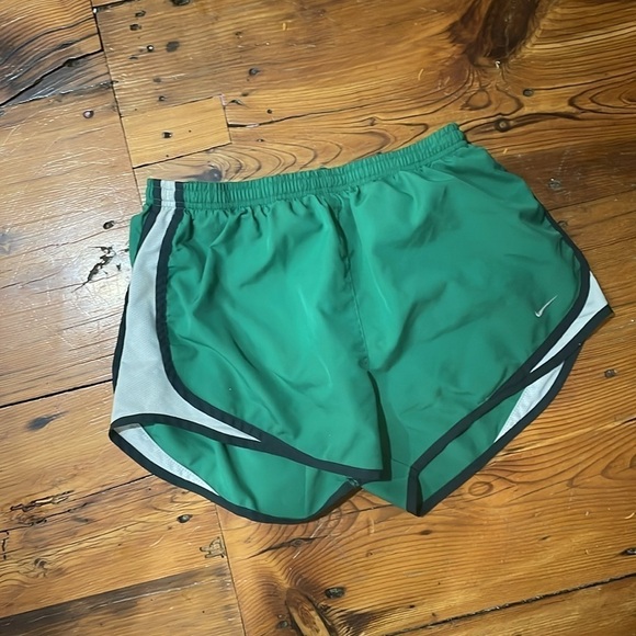 Nike Pants - Nike Dri-Fit Womens Activewear Shorts Elastic Waist Running Logo Green Size M